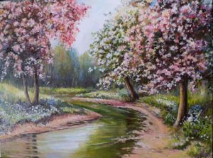 Voir le détail de cette oeuvre: Cerisiers roses et pommiers blancs